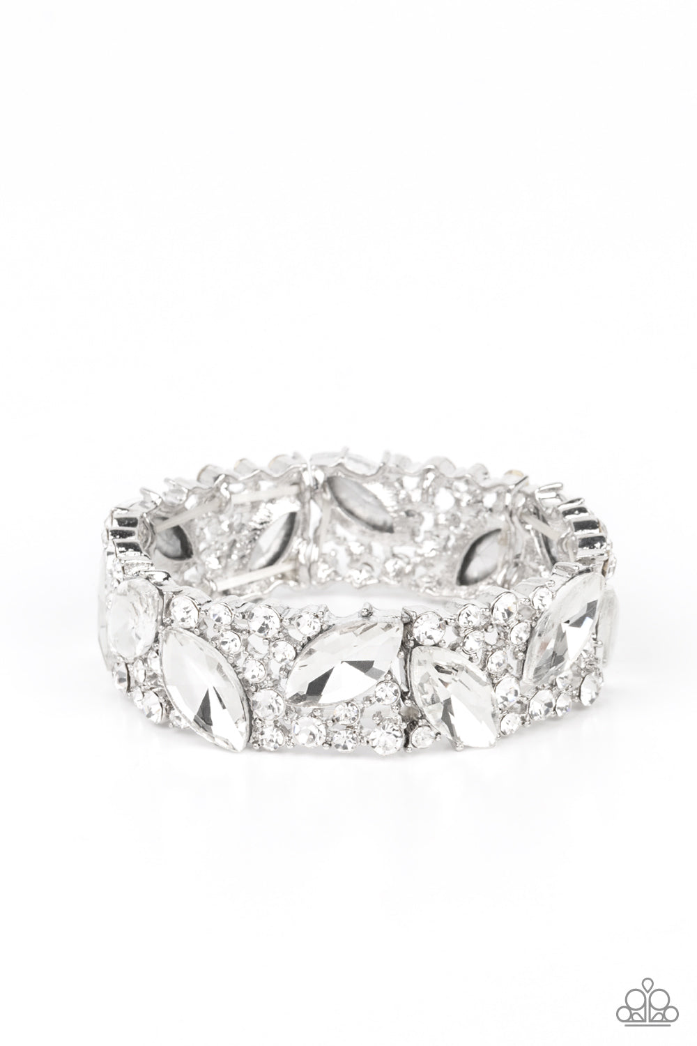 Paparazzi Accessories - Full Body Chills - White bracelet