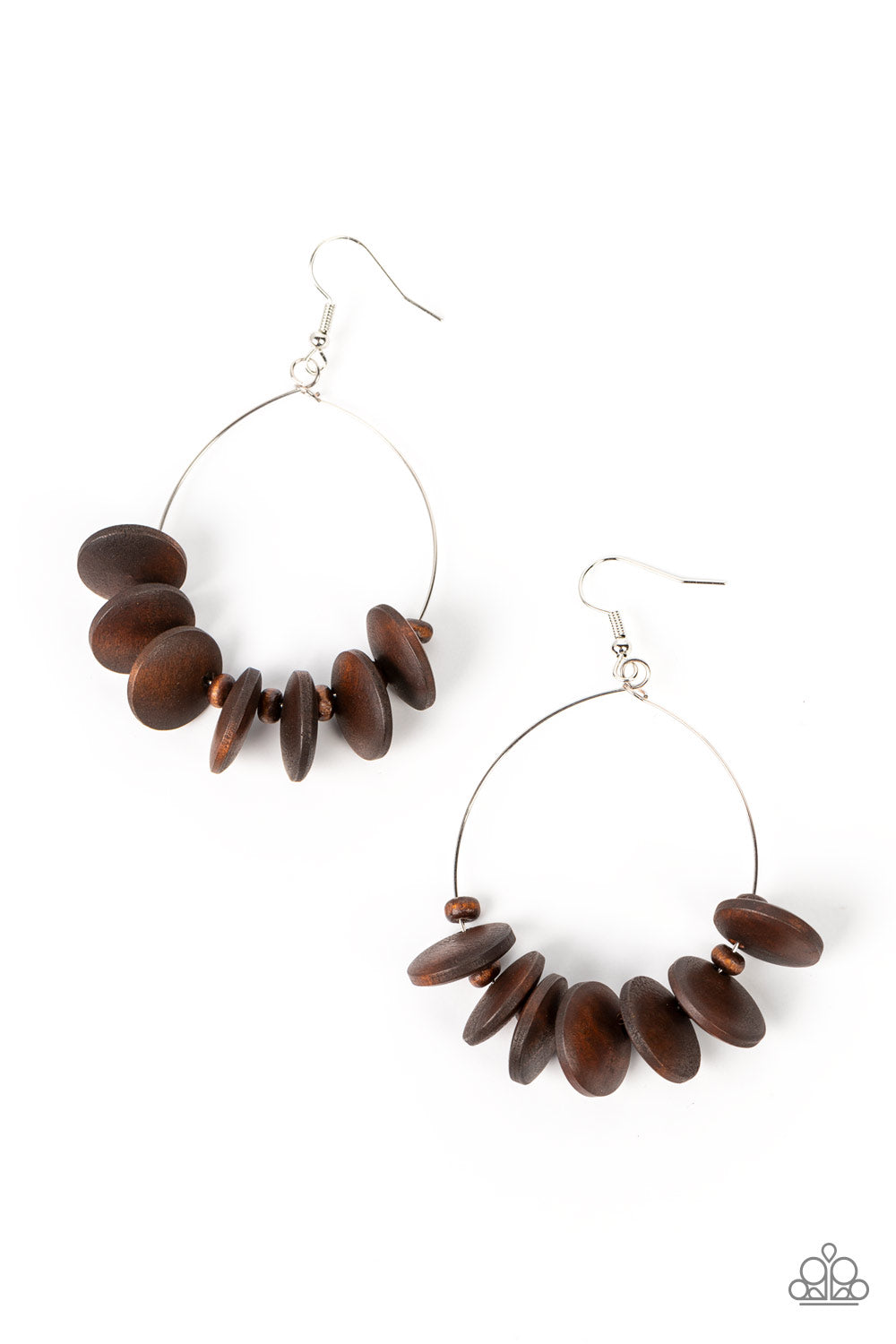 Paparazzi Accessories Surf Camp - Brown earrings