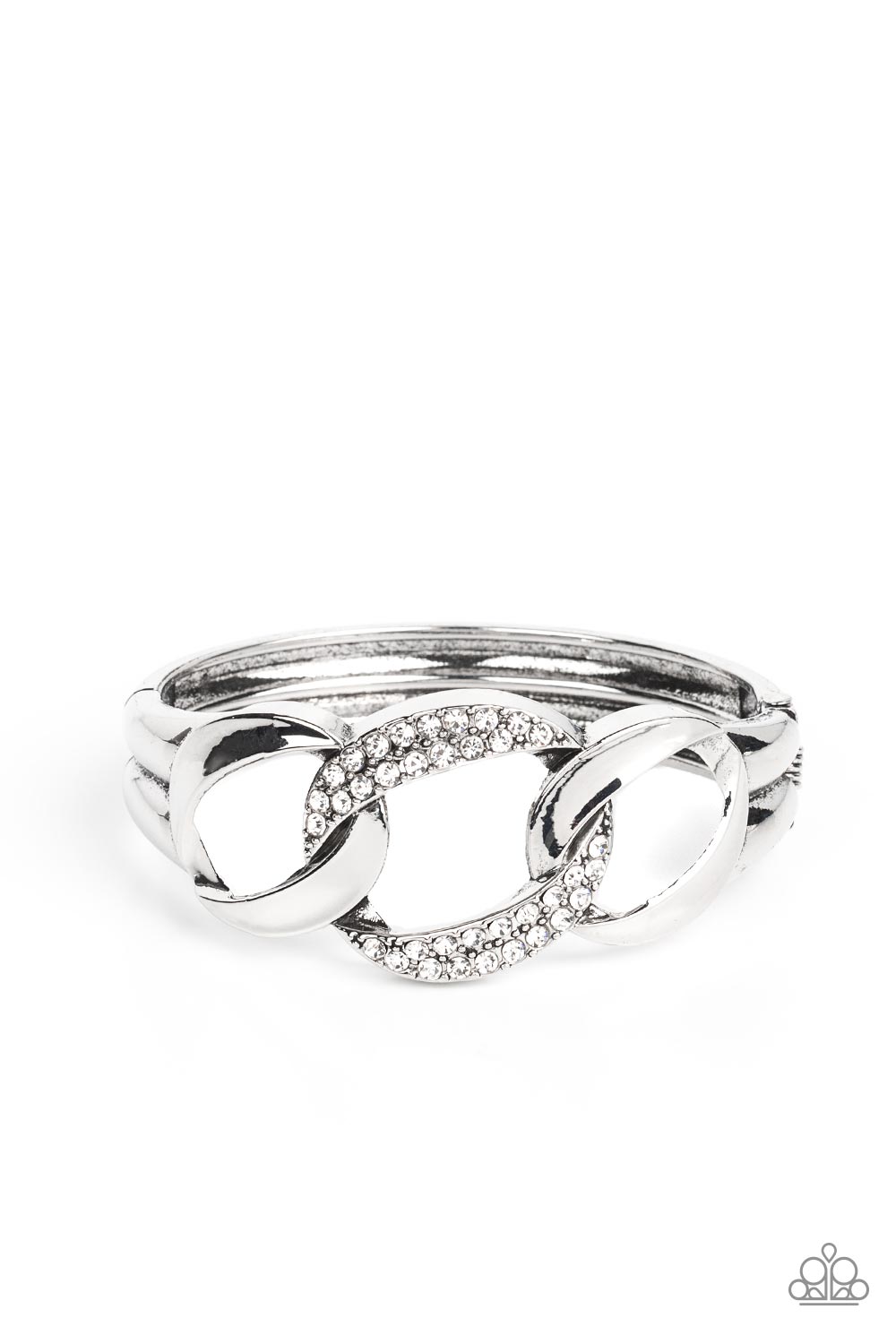 Paparazzi Accessories - BOMBSHELL Squad - White bracelet