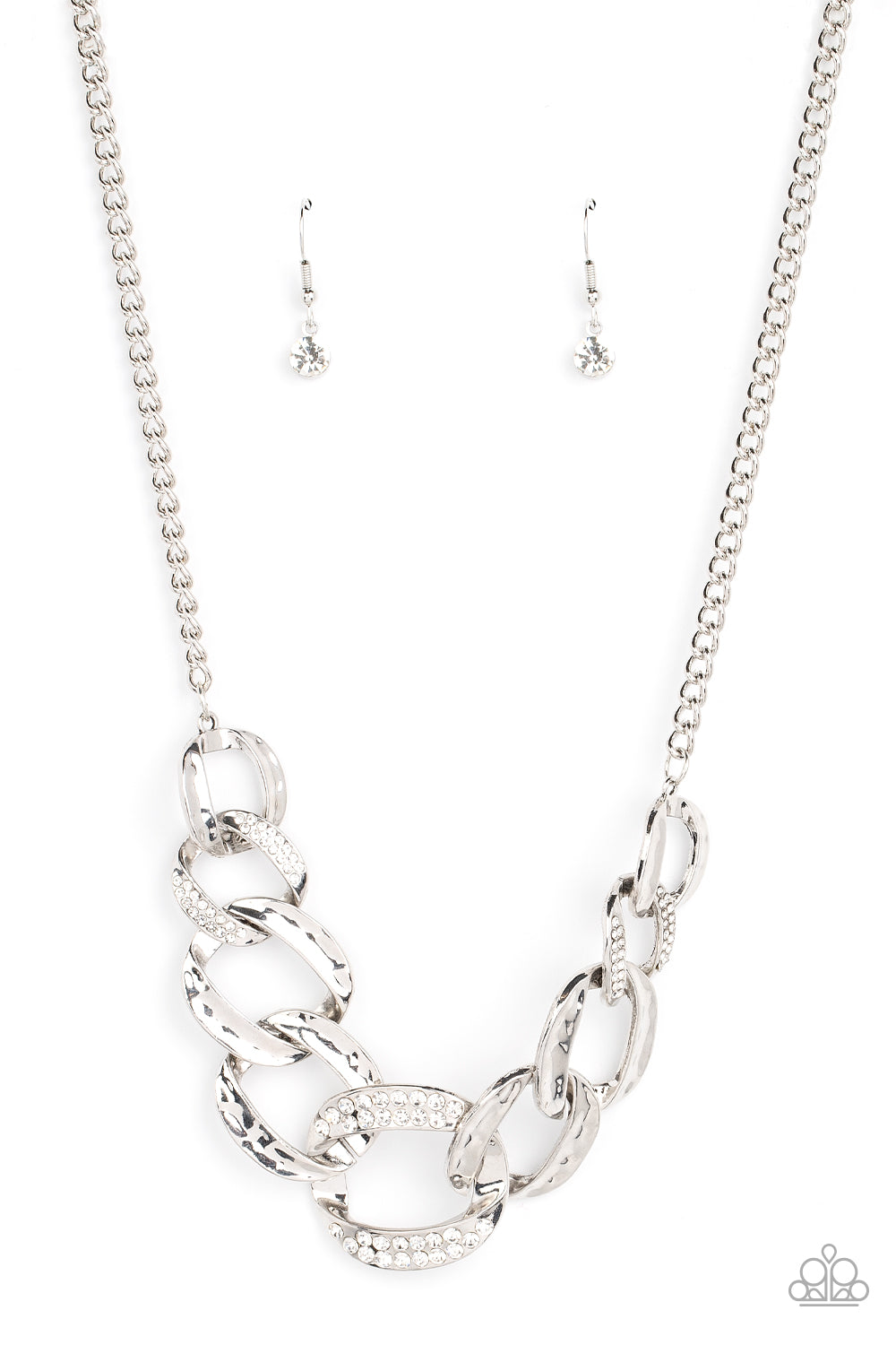 Paparazzi Accessories - Bombshell Bling - White necklace