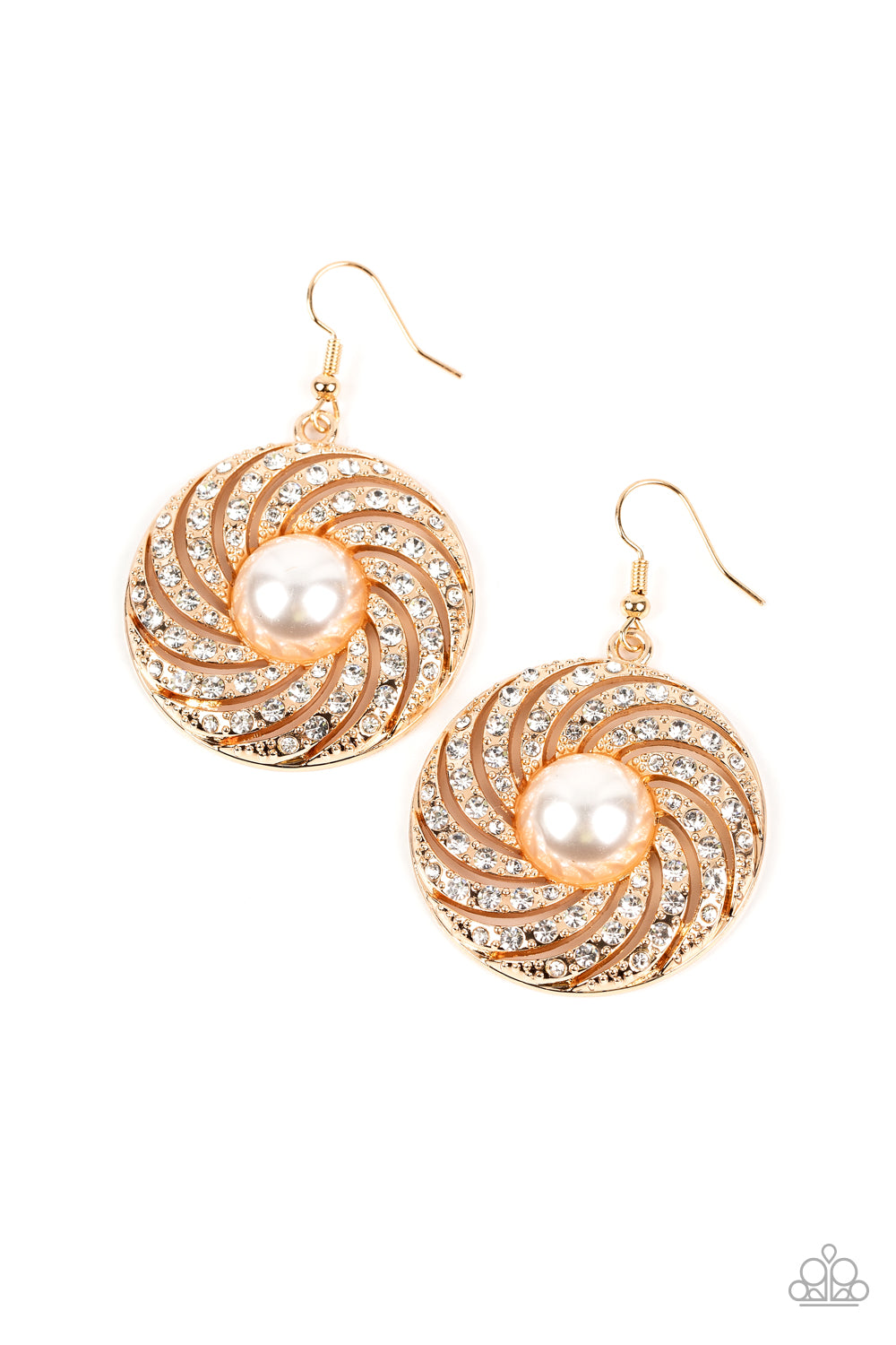 Paparazzi Accessories Vintage Vortex - Gold earrings