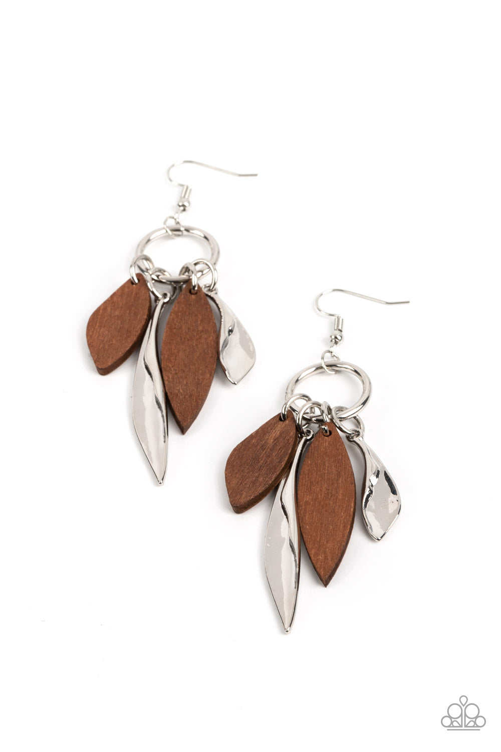 Paparazzi Accessories - Primal Palette - Brown earrings