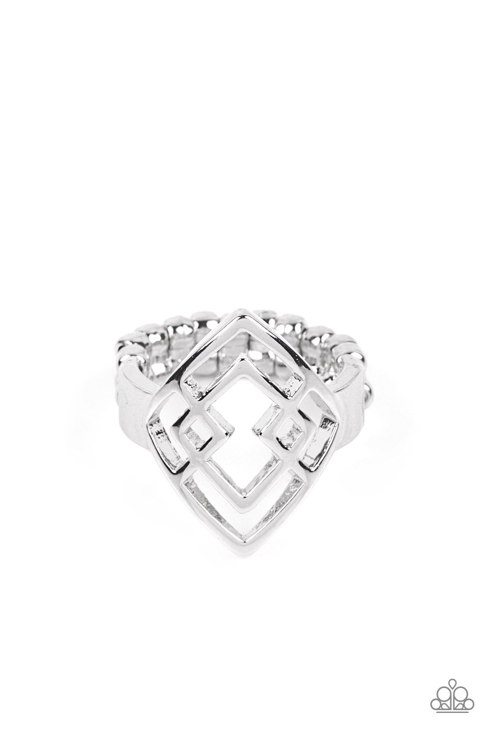 Paparazzi Accessories - Diamond Duo - Silver ring
