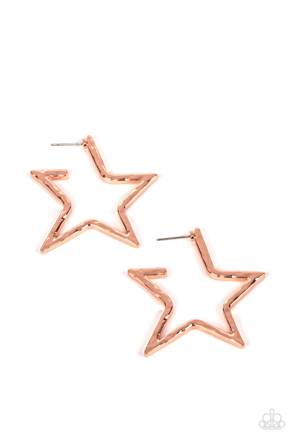 Paparazzi Accessories All-Star Attitude - Copper earrings