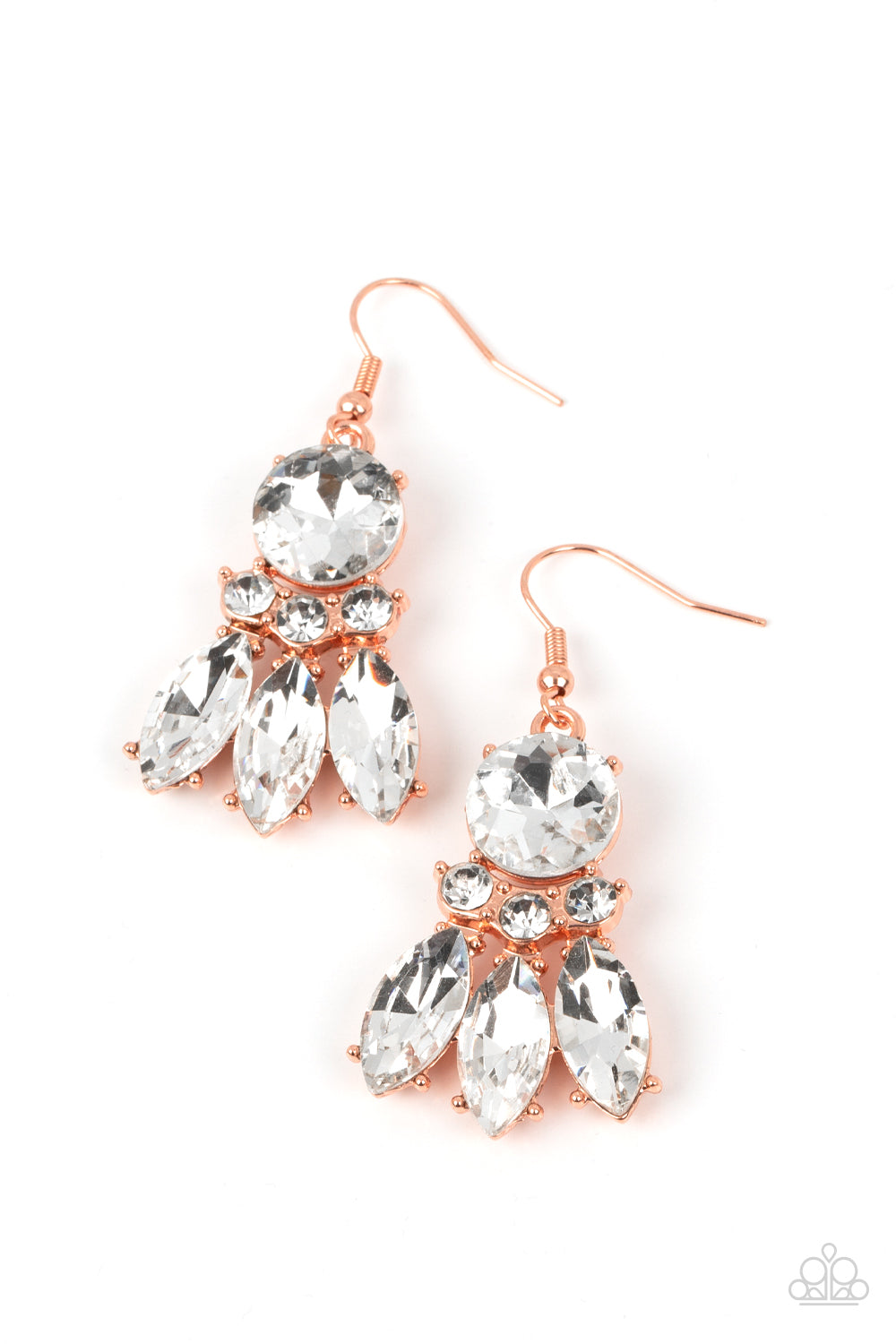 paparazzi Accessories - To have and to SPARKLE - Copper earrings