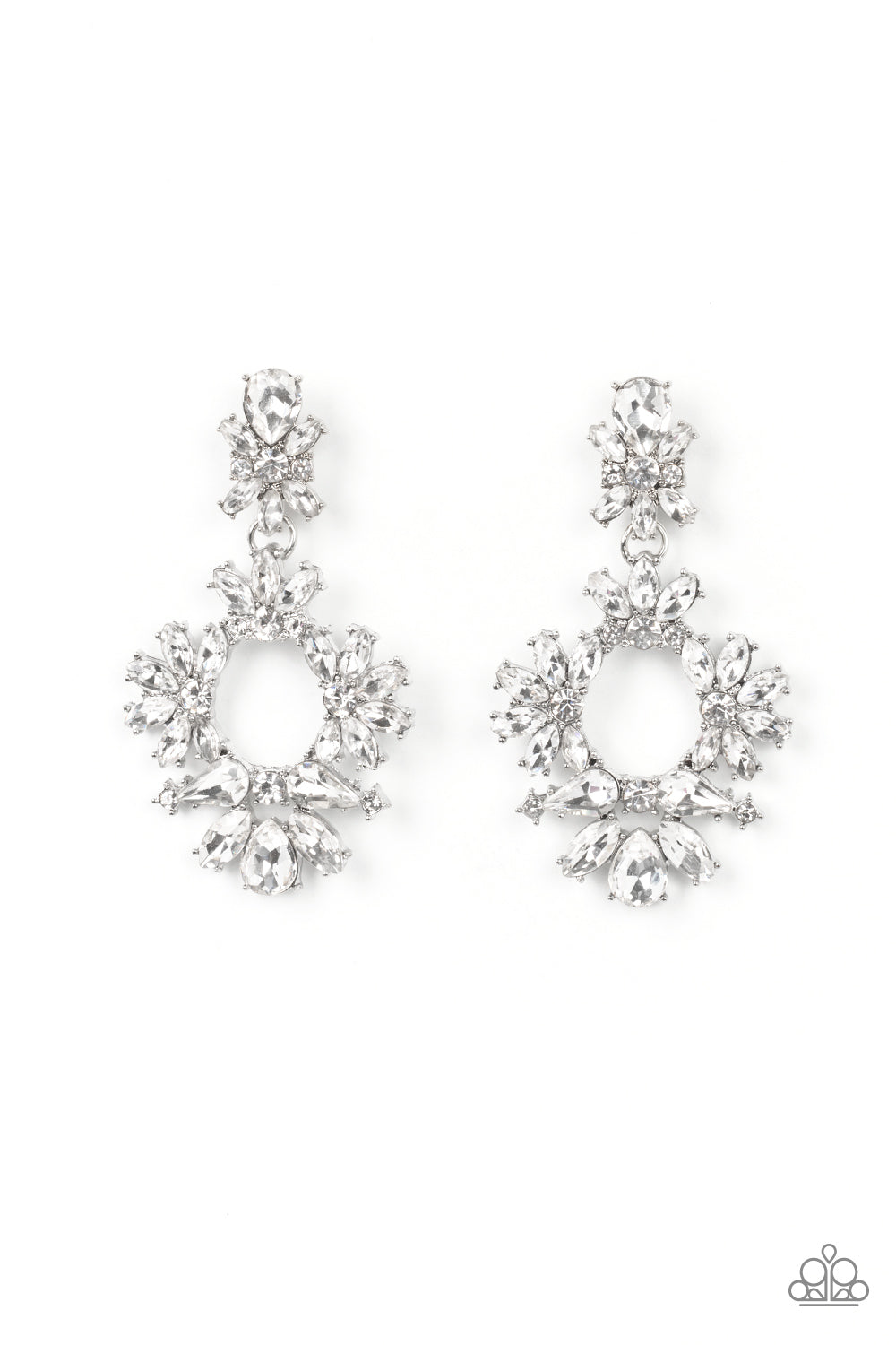 Paparazzi Accessories - Leave them Speechless - White earrings