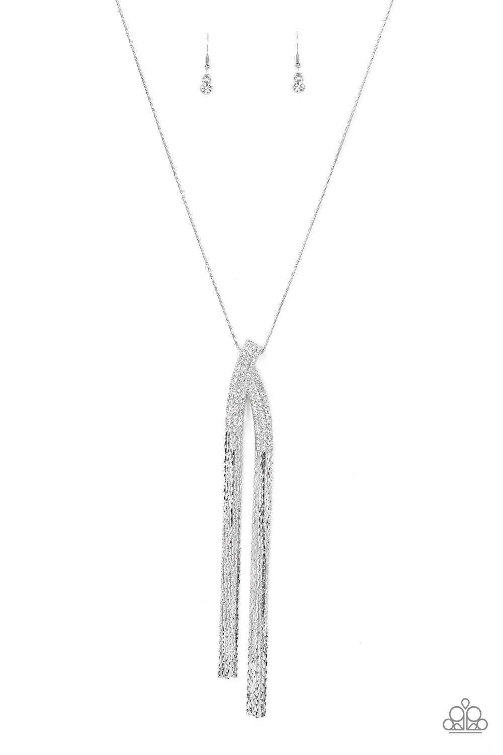 Paparazzi Accessories - Out of the SWAY - White necklace