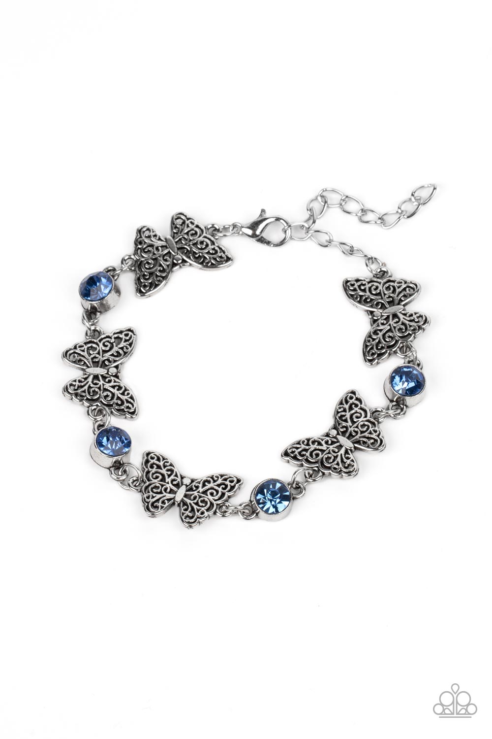 Paparazzi Accessories - Has a WING to It - Blue bracelet