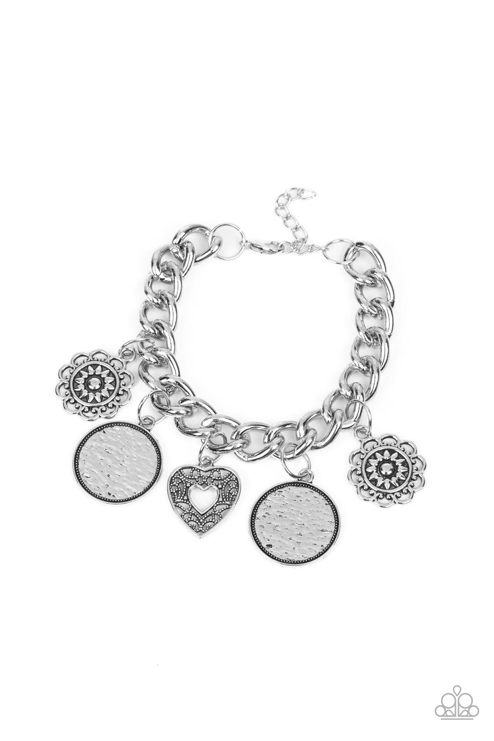Paparazzi Accessories - Complete CHARM-ony - Silver bracelet