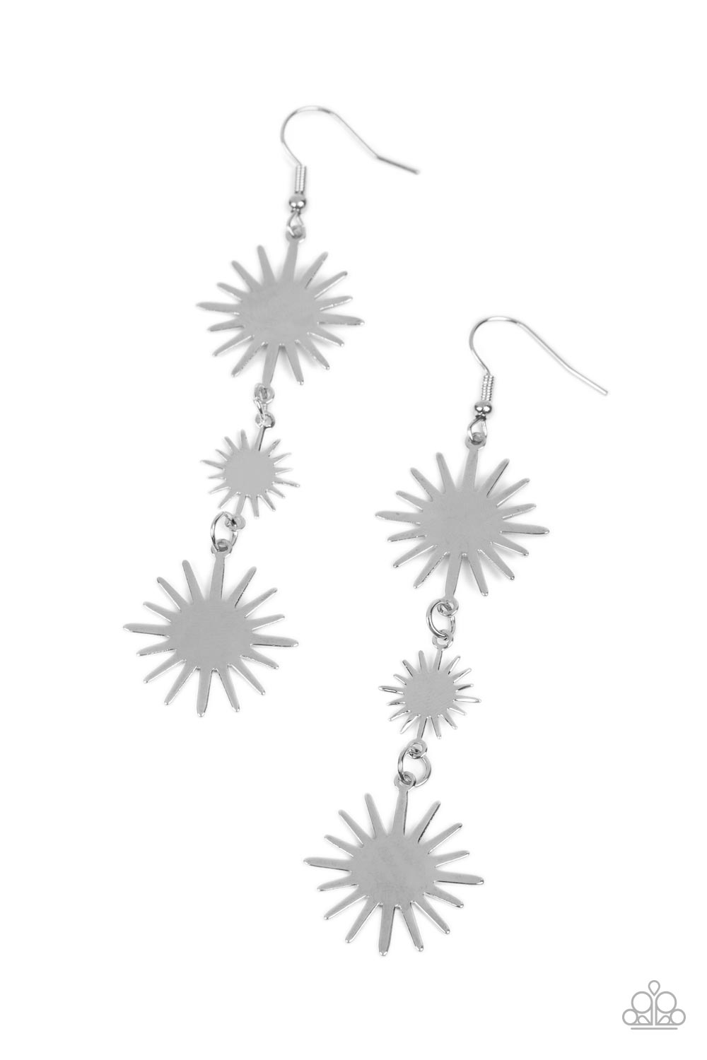 Paparazzi Accessories - Solar Soul - Silver earrings