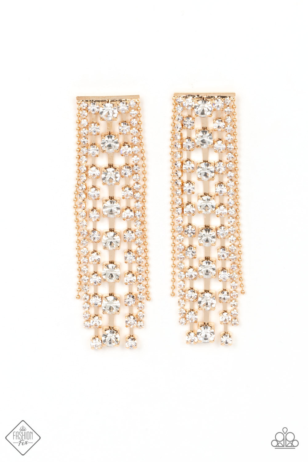 Starry Streamers - Gold earrings
