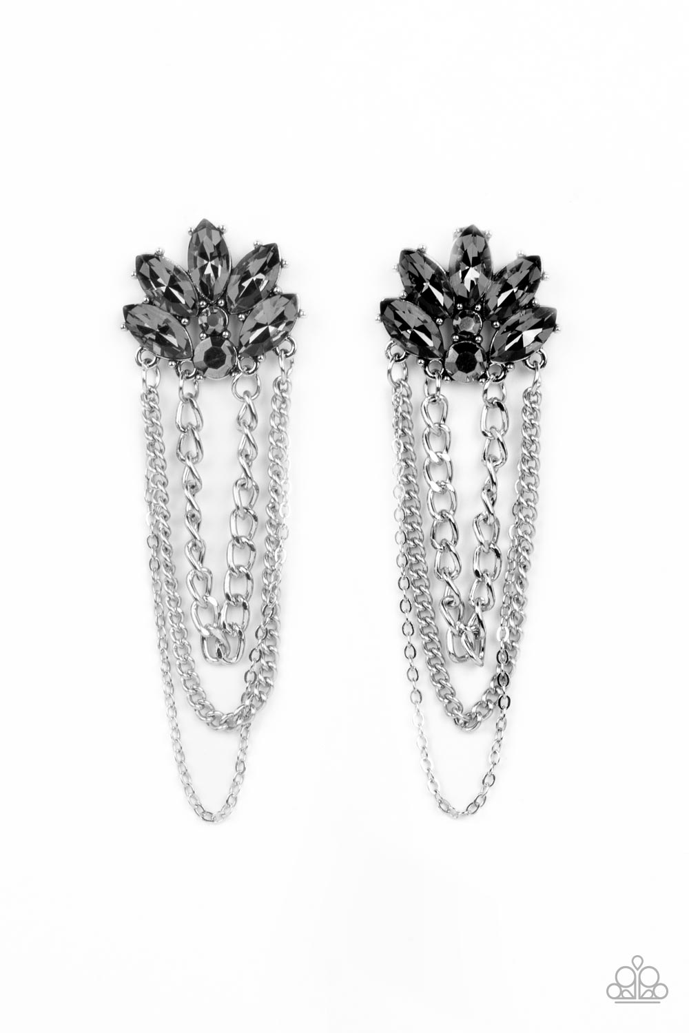 Paparazzi Accessories - Reach for the SKYSCRAPERS - Silver earrings