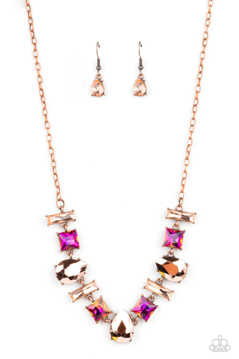 Paparazzi Accessories - Interstellar Ice - Copper necklace