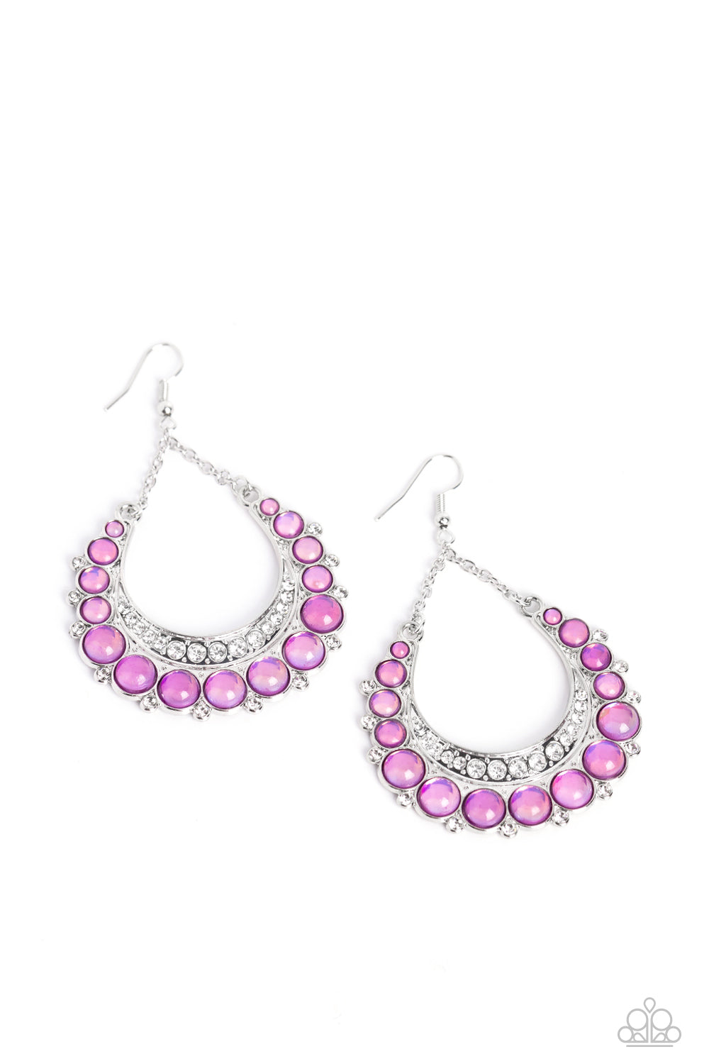 Paparazzi Accessories Bubbly Bling - Purple earrings