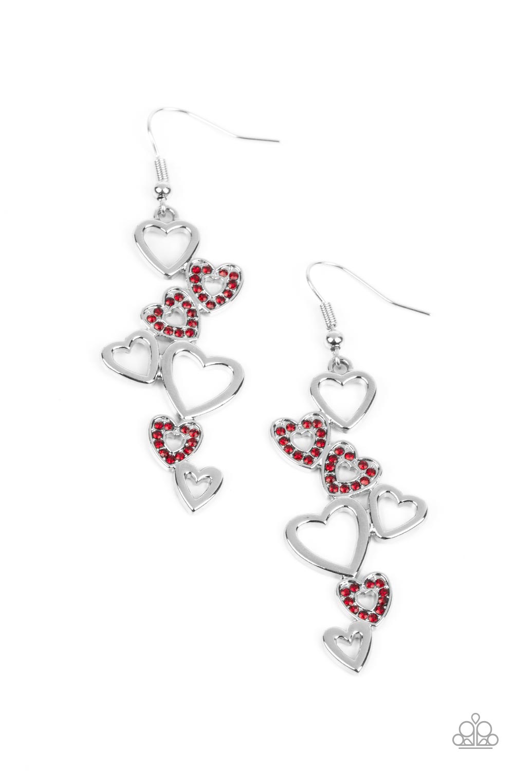 Paparazzi Accessories - Sweetheart Serenade - Red earrings