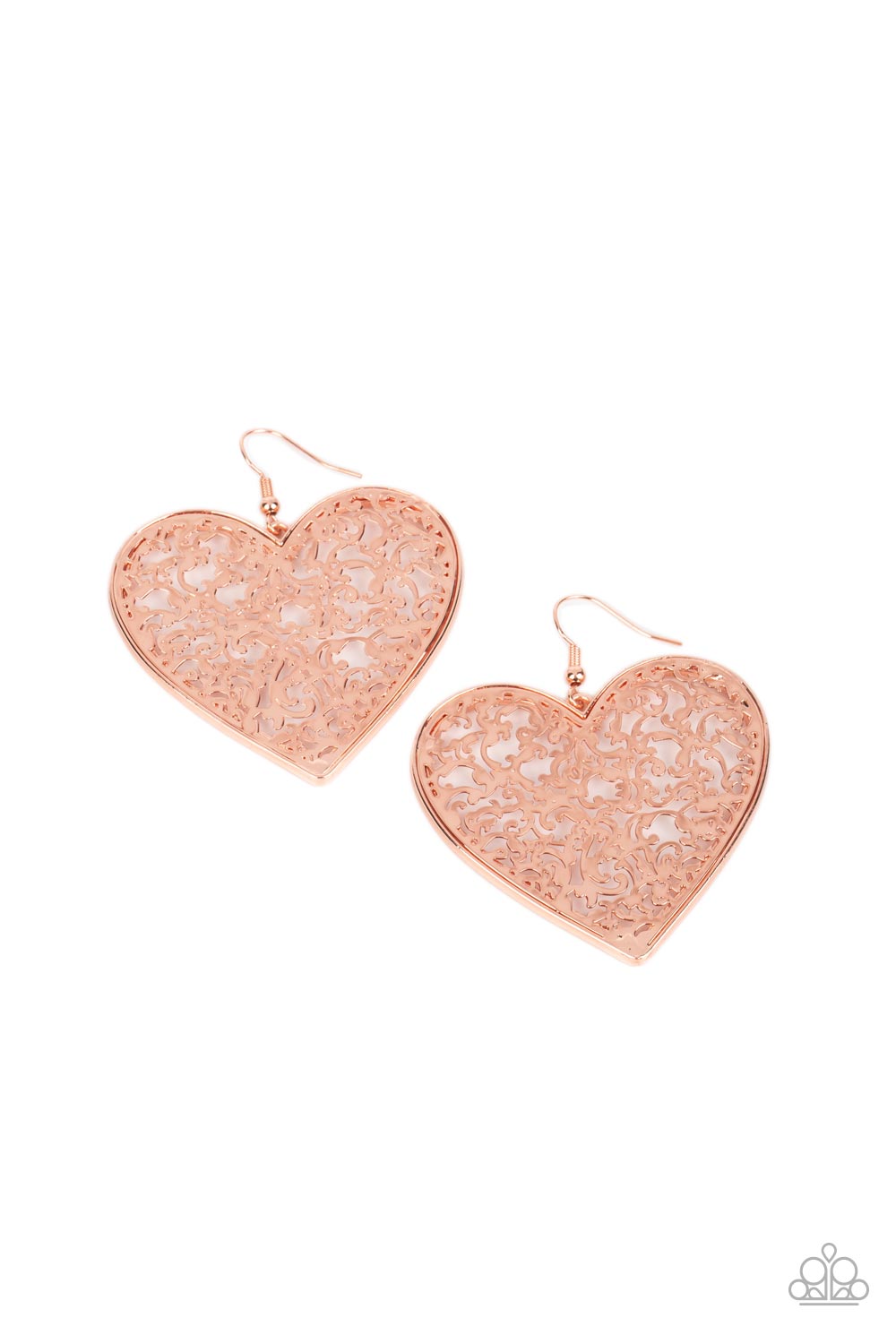 Paparazzi Accessories - Fairest in the Land - Copper earrings