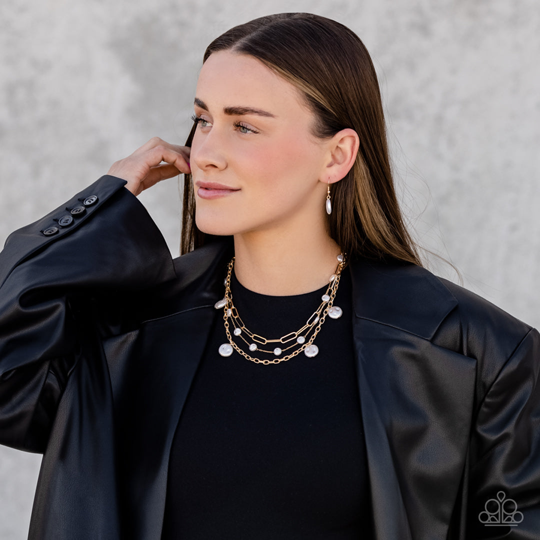 Paparazzi Accessories - Blissful Ballad - Gold necklace