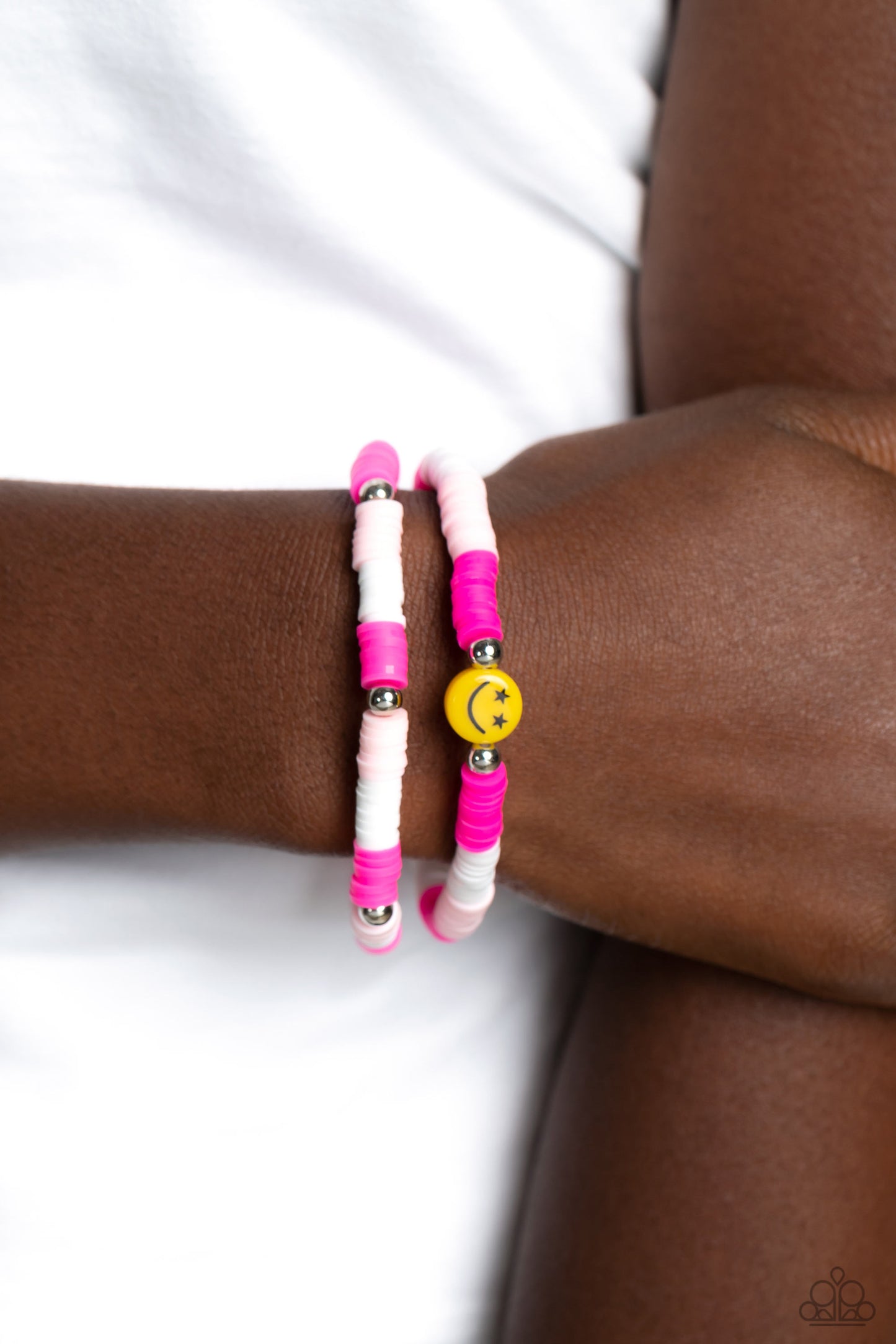 Paparazzi Accessories - In SMILE - Pink bracelet