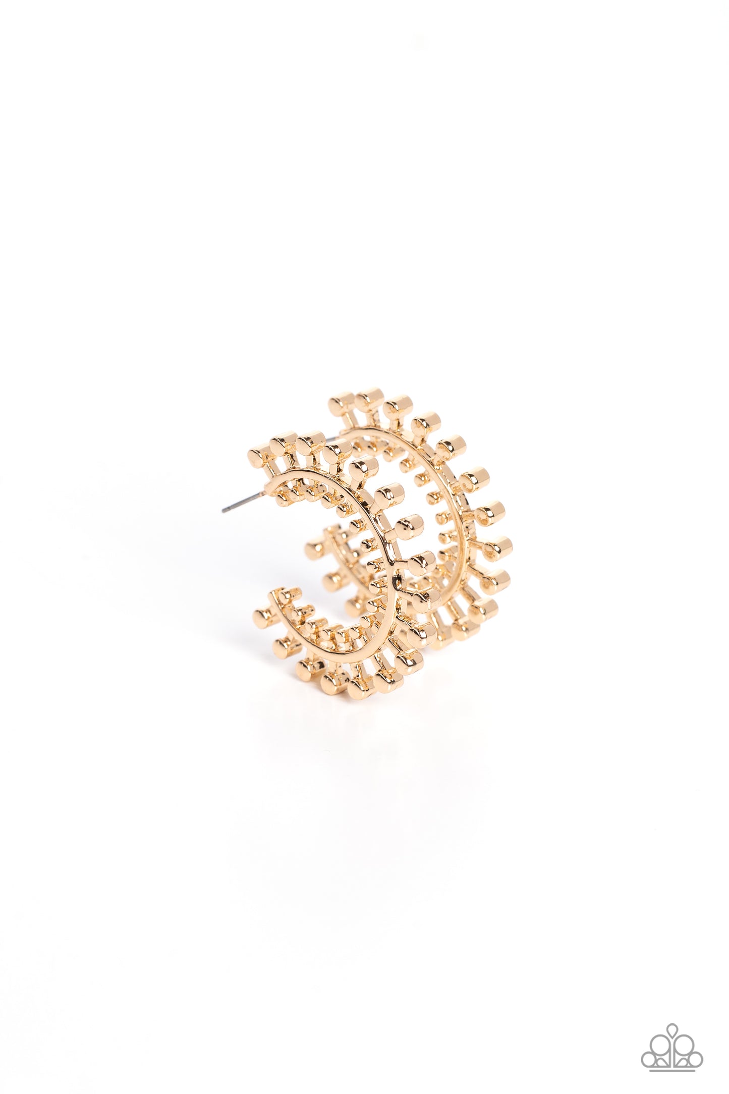 Paparazzi Accessories - The Way You Make Me WHEEL - Gold earrings