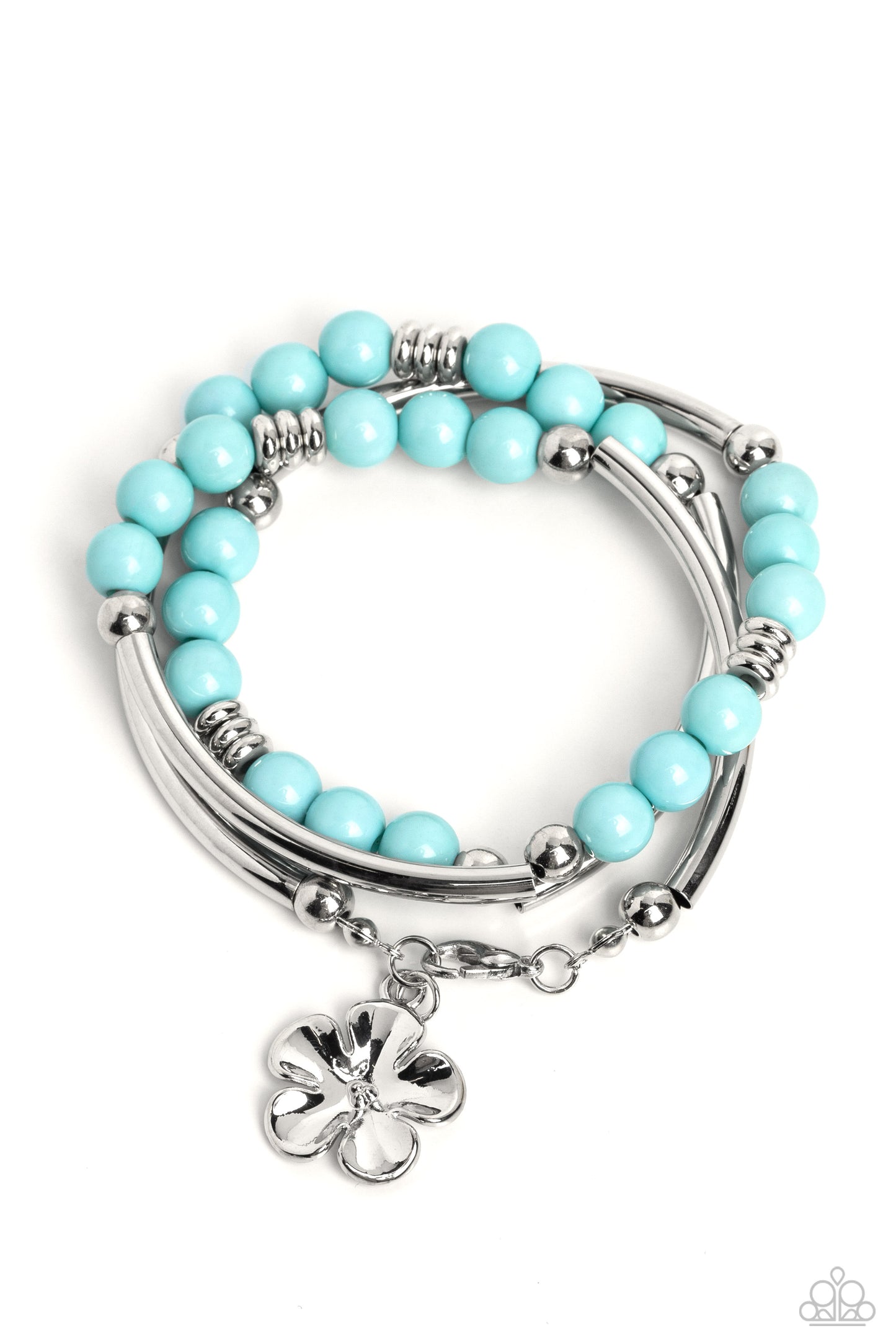 Paparazzi Accessories- -Off the WRAP - Blue bracelet