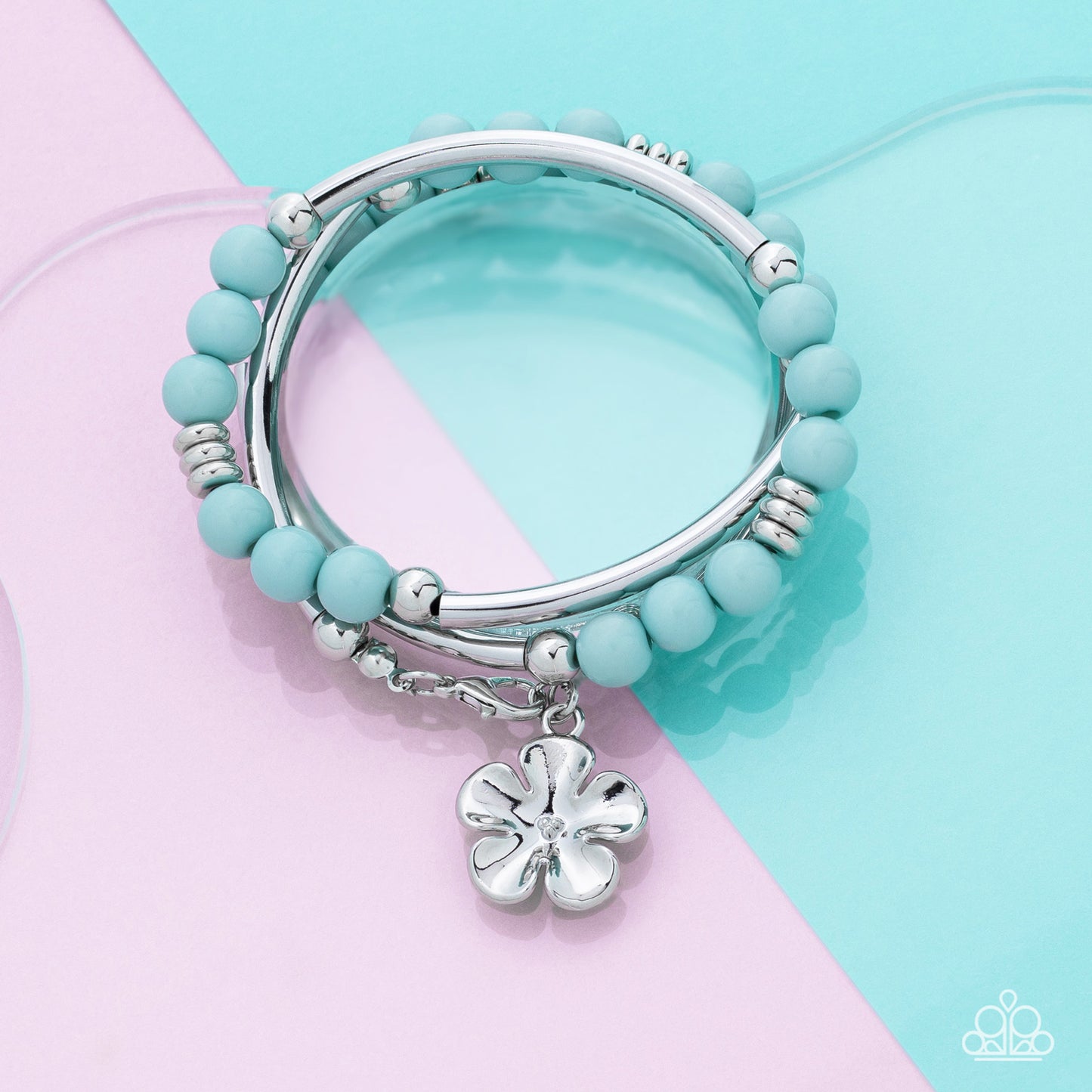 Paparazzi Accessories- -Off the WRAP - Blue bracelet