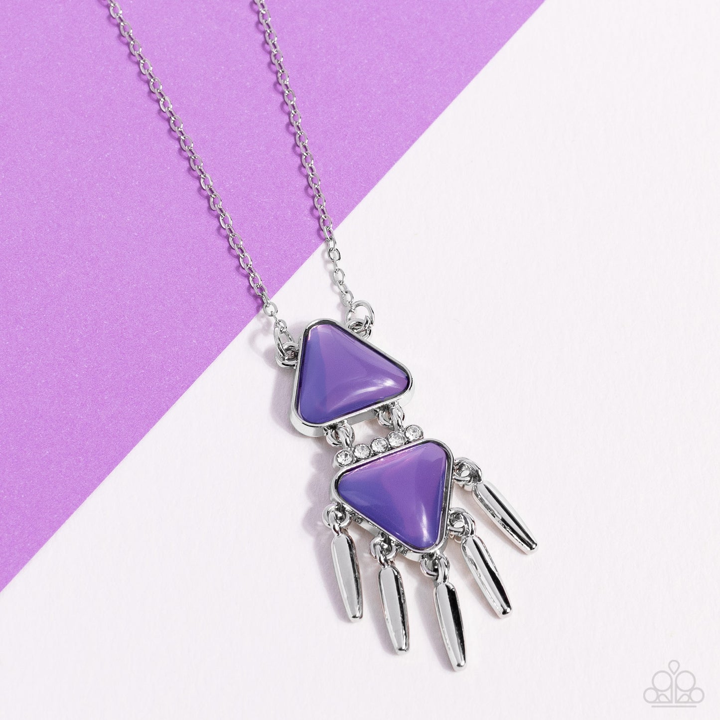 Paparazzi Accessories - Under the FRINGE - Purple earrings