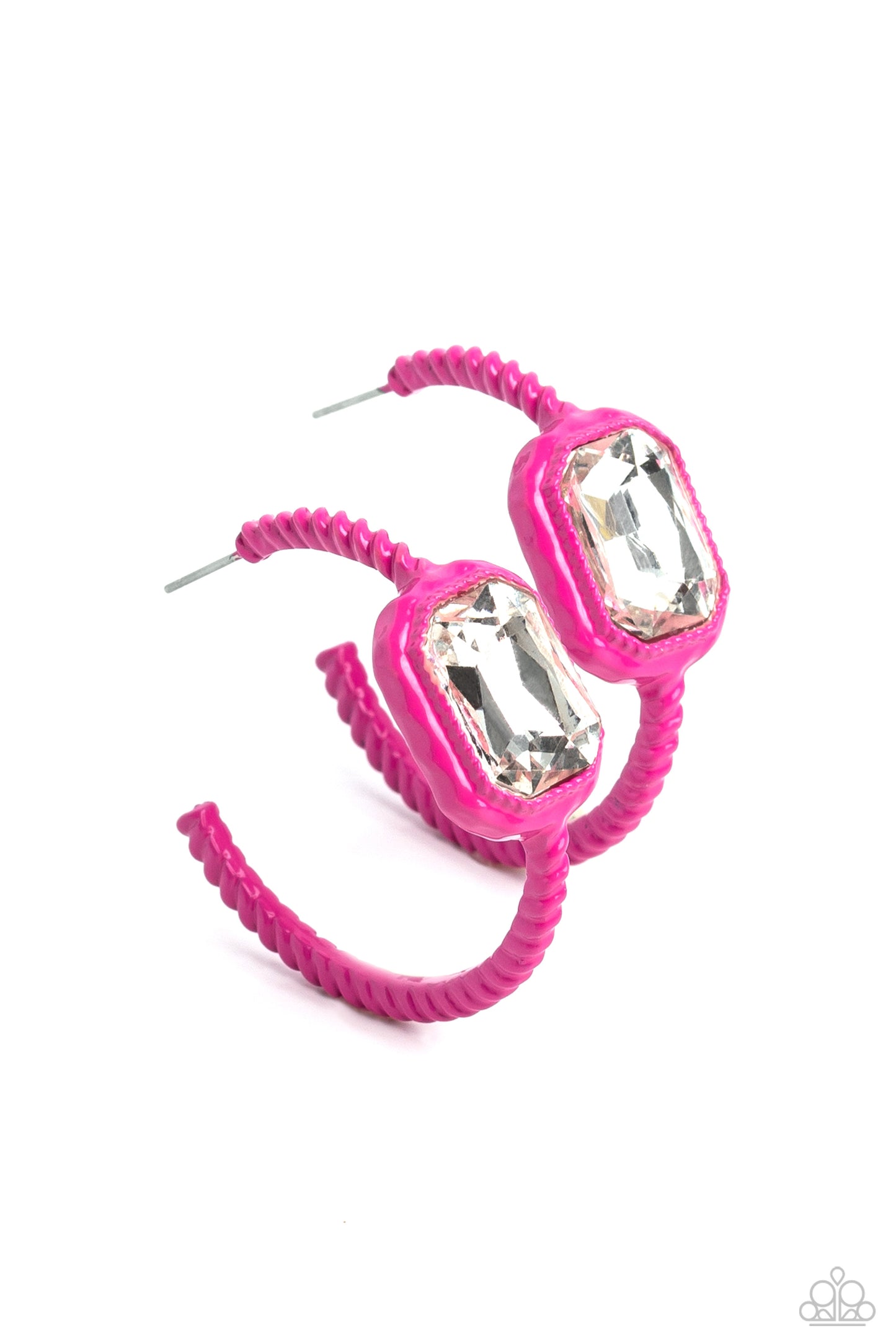 Paparazzi Accessories - Call Me TRENDY - Pink earrings