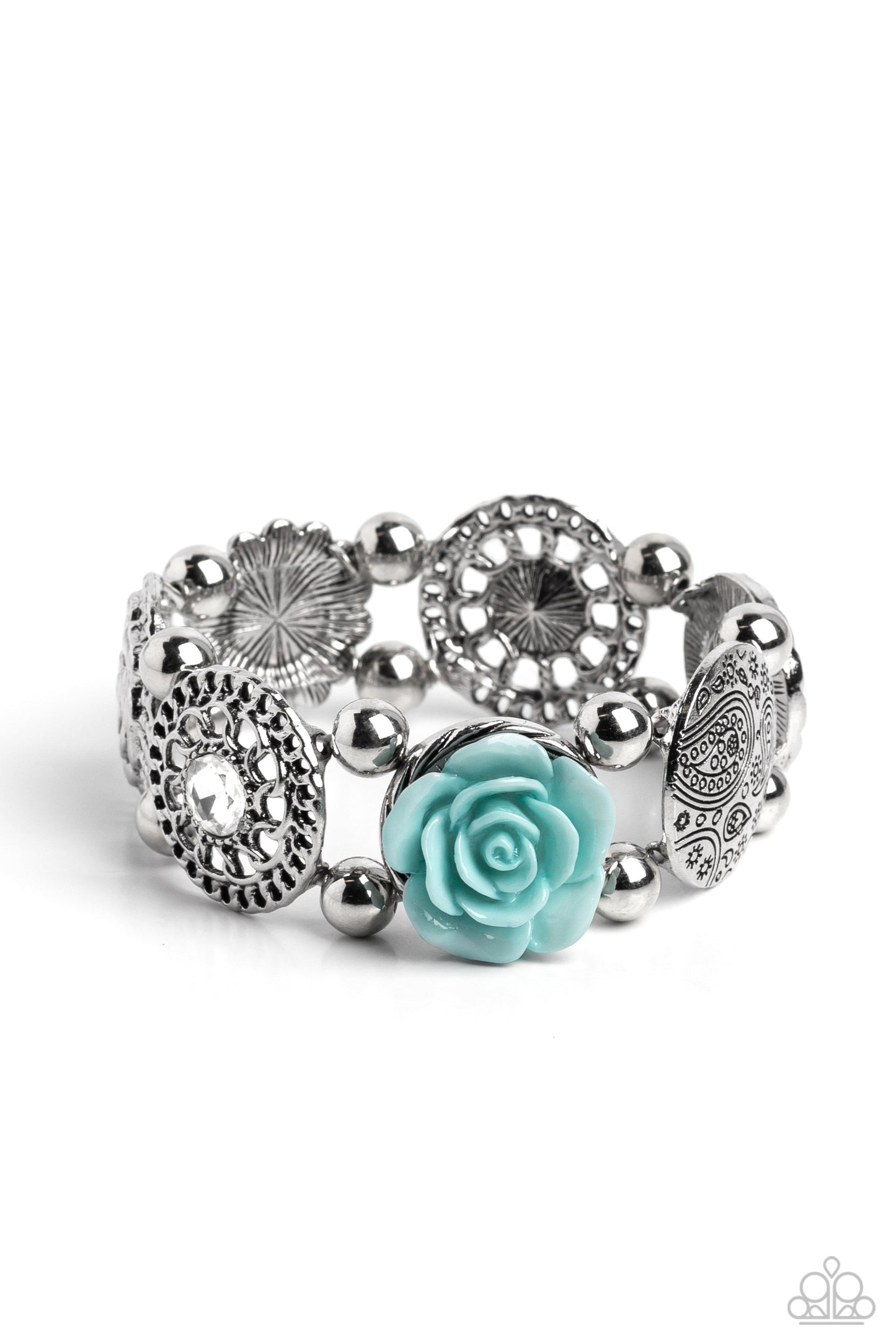 Paparazzi Accessories - Optimistic Oasis - Blue bracelet