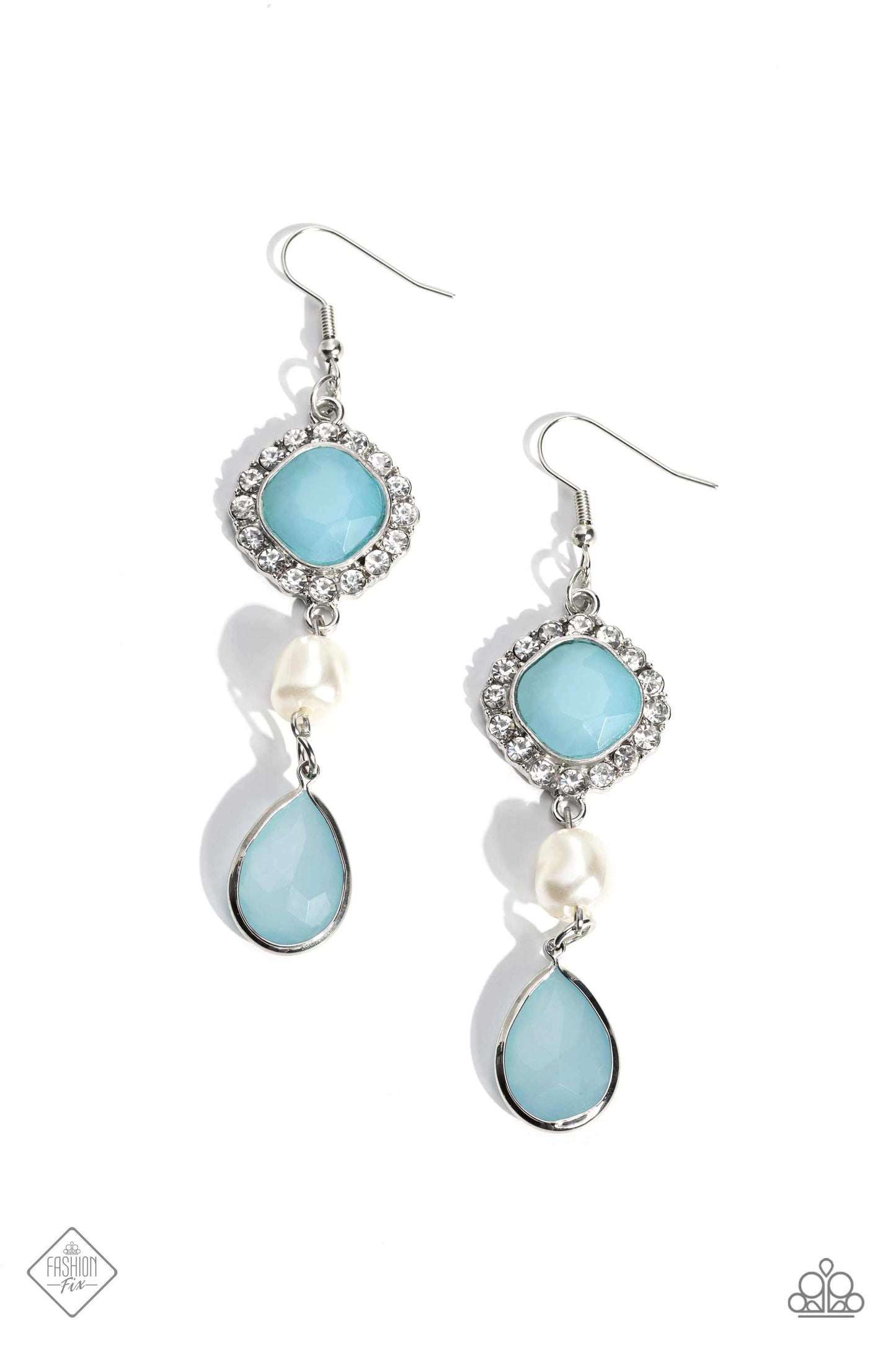 Paparazzi Accessories - European Energy - Blue earrings