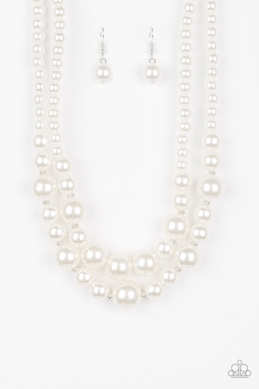 Paparazzi Accessories - The More The Modest - White necklace