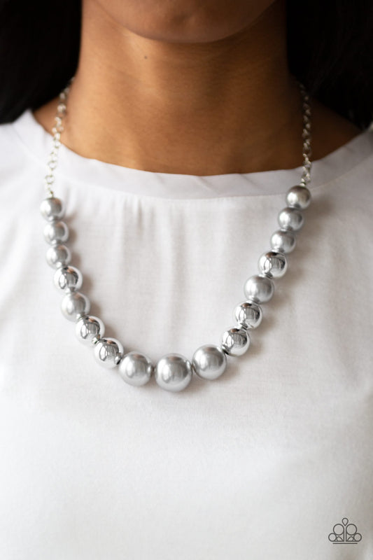 Paparazzi Accessories - Take Note - Silver necklace
