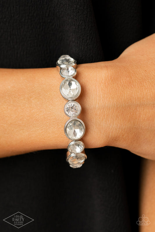 Paparazzi Accessories - Still GLOWING Strong - White bracelet