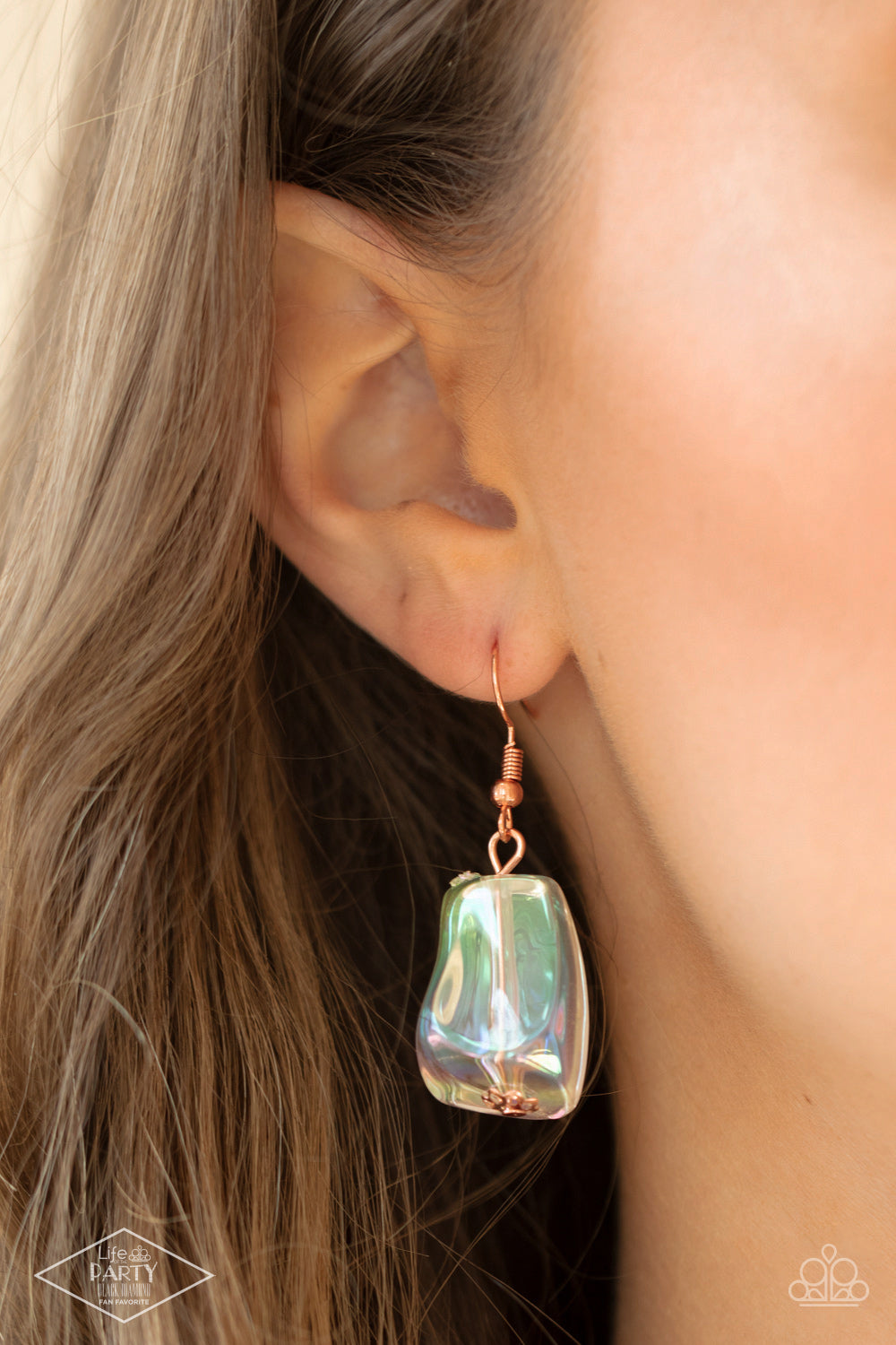 Paparazzi Accessories - Iridescently Ice Queen - Copper necklace