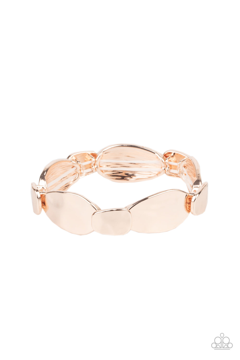 Paparazzi Accessories - Absolutely Applique - Rose Gold bracelet