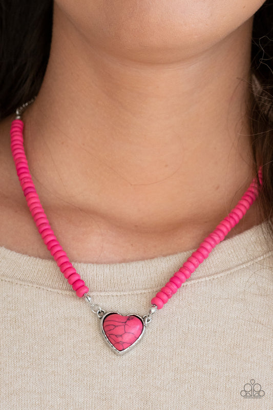 Paparazzi Accessories - Country Sweetheart - Pink necklace