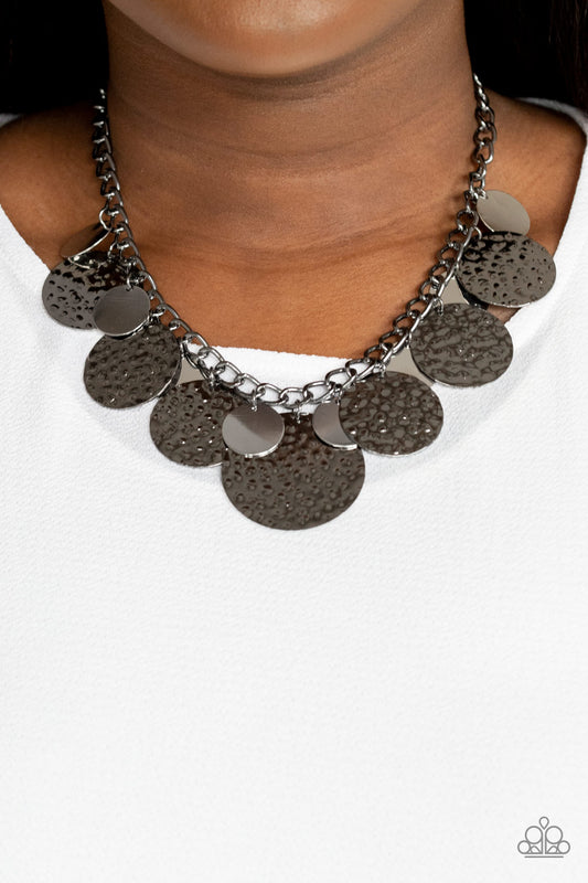 Paparazzi Accessories - Industrial Grade Glamour - Black necklace