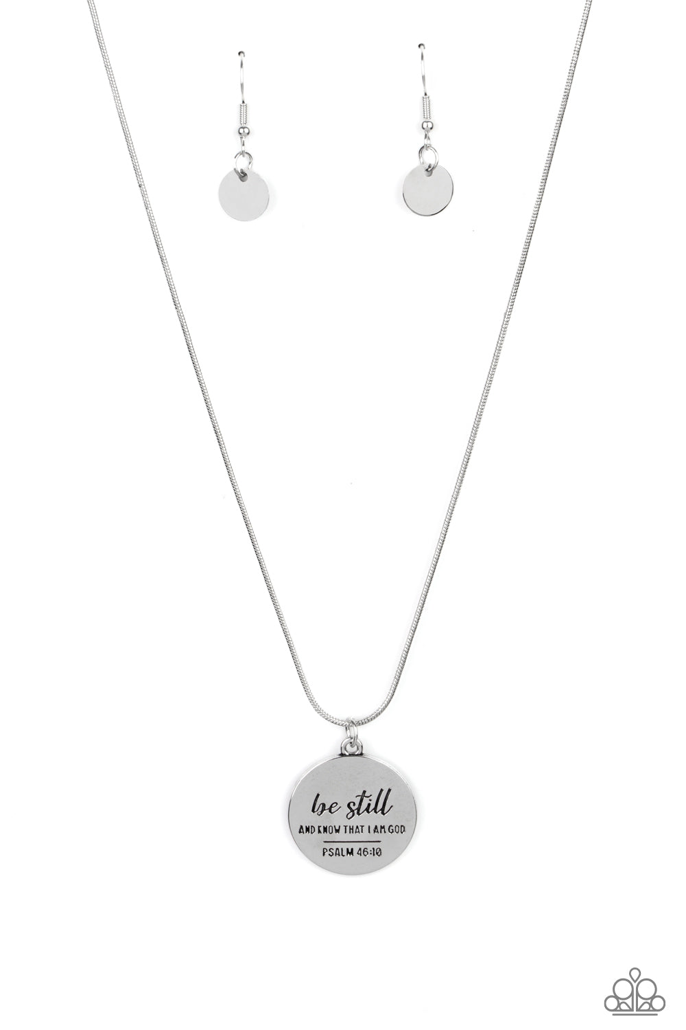 Paparazzi Accessories - Be Still - Silver Necklace