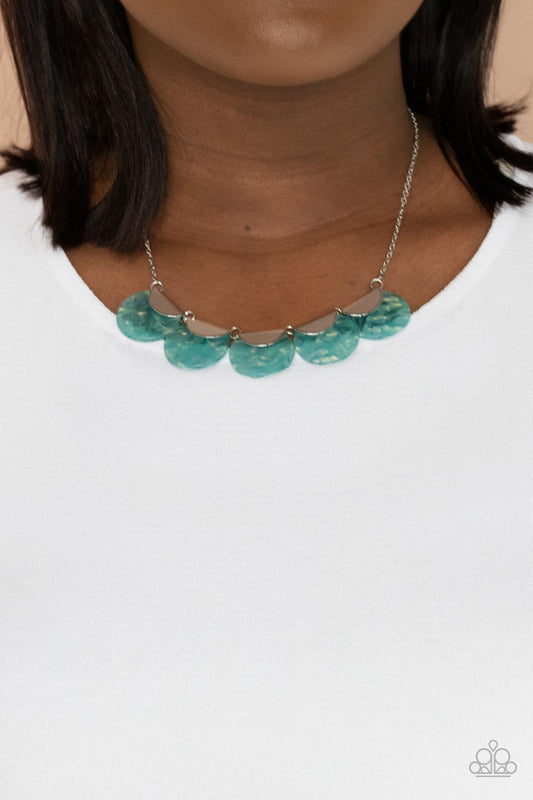 Paparazzi Accessories - Mermaid Oasis - Blue necklace