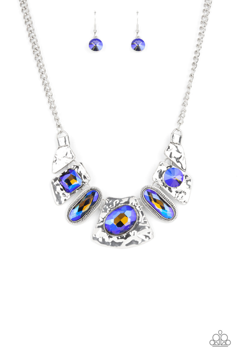 Paparazzi Accessories - Futuristic Fashionista - Blue necklace