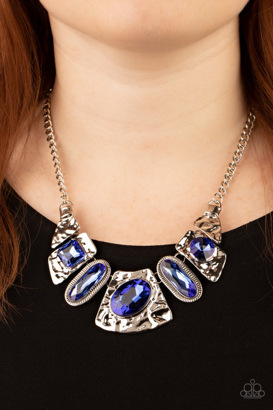Paparazzi Accessories - Futuristic Fashionista - Blue necklace