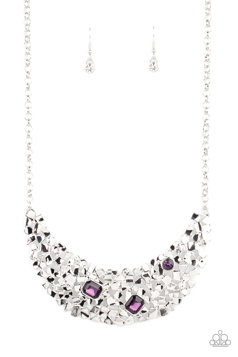 Paparazzi Accessories - Fabulously Fragmented - Purple necklace
