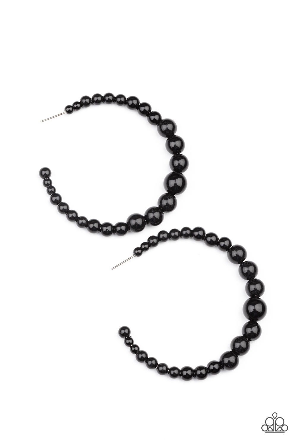 Paparazzi Accessories - Glamour Graduate - Black earrings