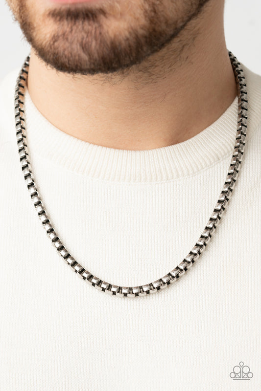 Paparazzi Accessories - Combat Zone - Silver necklace