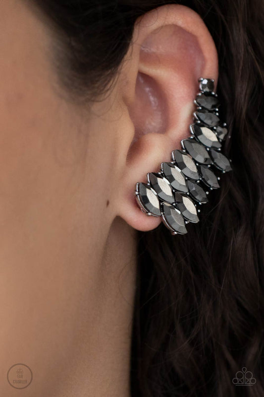 Paparazzi Accessories - Explosive Elegance - Silver earrings