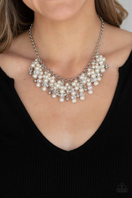 Paparazzi Accessories - Champagne Dreams - White necklace