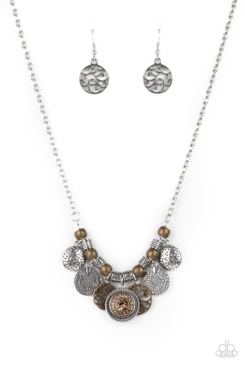 Paparazzi Accessories - To Coin A Phrase - Brown necklace