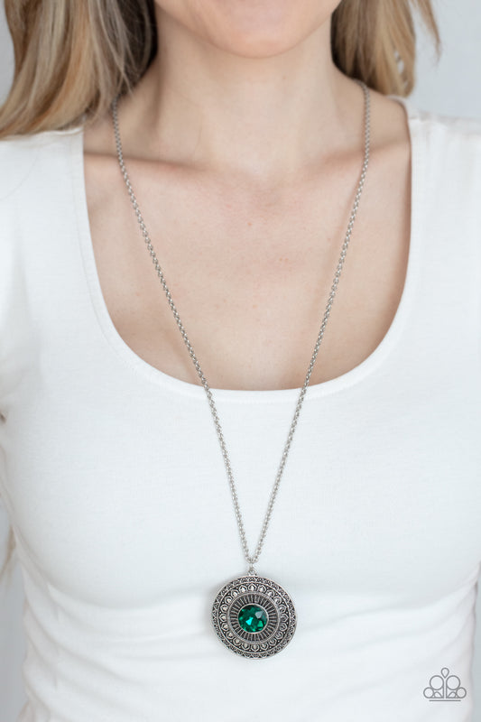 Paparazzi Accessories - Aztec Apex - Green necklace