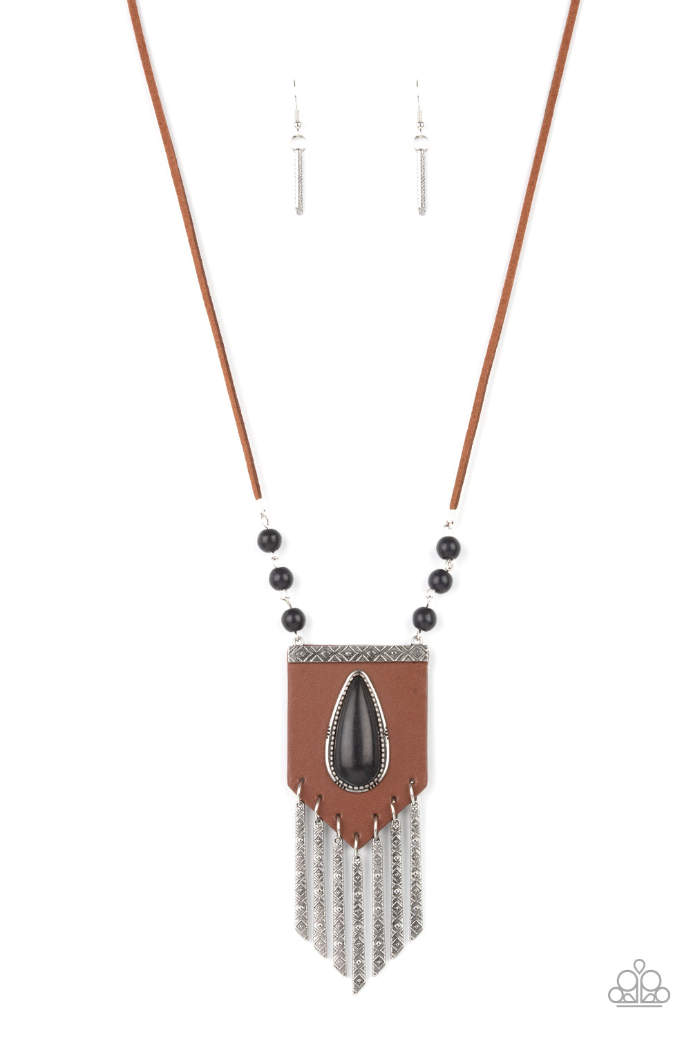 Paparazzi Accessories - Enchantingly Tribal - Black necklace