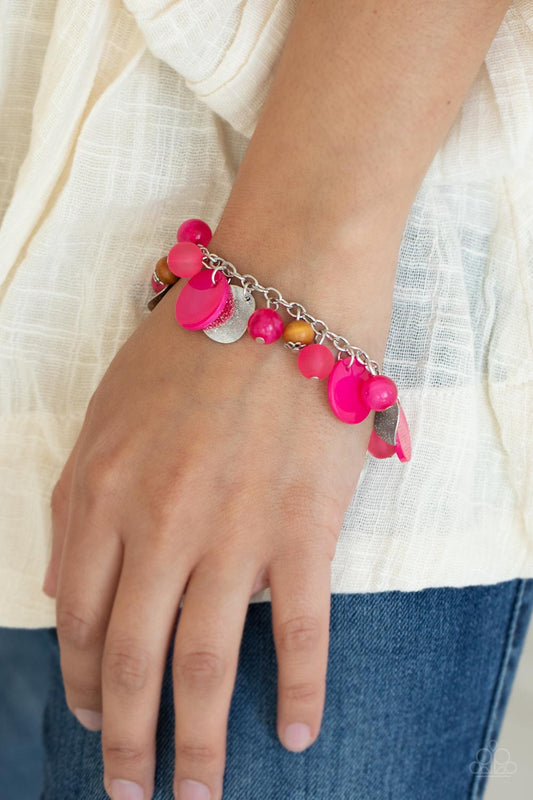 Paparazzi Accessories - Springtime Springs - Pink bracelet