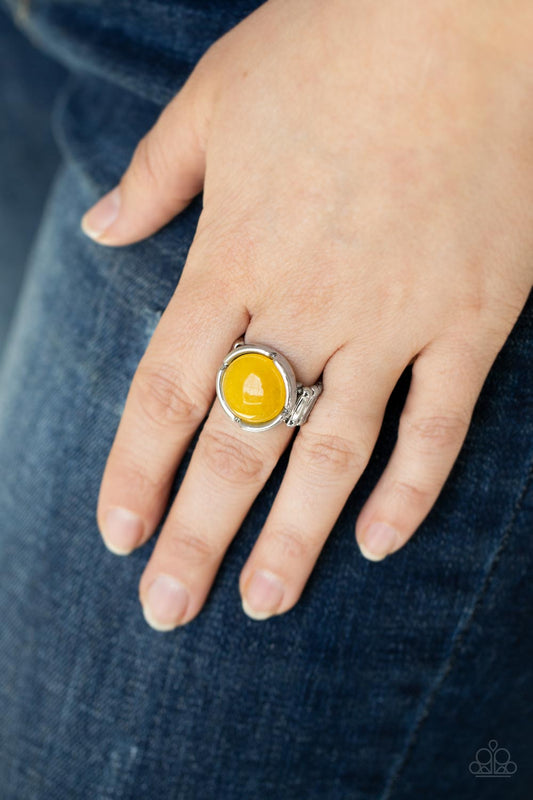 Paparazzi Accessories - Dreamy Dunes - Yellow ring